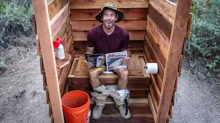 No more digging holes, we built an outhouse | Building Everstoke