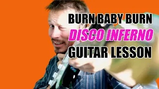 How To Play Disco Inferno [ Guitar Tutorial - Full Lesson ]