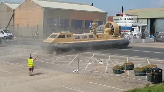 Solent flyer and a griffon 2000 TD hovercraft the part in Lee-on-Solent