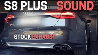 Audi S8 plus 605 HP EXHAUST SOUND STOCK ORIGINAL