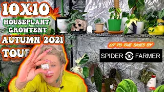 Houseplant LED Grow Light & Tent TOUR - FALL 2021✨