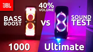 JBL Partybox Ultimate VS 1000 Bass Boost Comparison Test