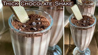 Thick Chocolate Milkshake | Homemade Chocolate Shake -  Made with Popsicle! Super delicious recipe.