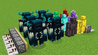 x500 Wardens and All minecraft new Golems combined