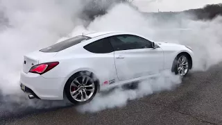 Longest Genesis Coupe 3.8 Burnout Ever