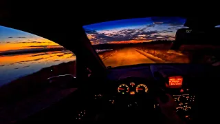 POV Driving - Amazing Sunset - Île-Saint-Martin - Gruissan - (Opel Zafira 1.9CDTI)