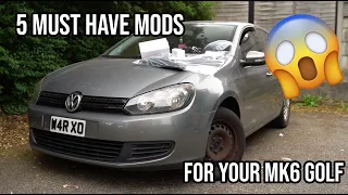 5 MUST HAVE mods for your MK6 Golf!!