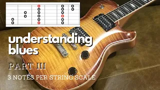 Understanding Blues.  PART III.  3 Note Per String Scale