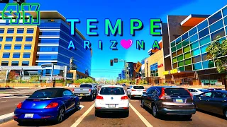 Tempe Drive on a Sunny Day Part 1, Arizona USA 4K - UHD