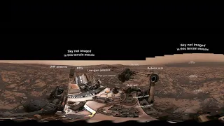 NASAs Curiosity Mars Rover on Vera Rubin Ridge 360 View