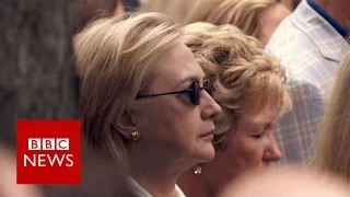 Hillary Clinton 'stumbles' at 9/11 event - BBC News