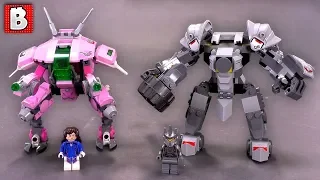 D.Va & Reinhardt LEGO Overwatch Review!!! Set 75973