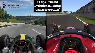 F1 Spa Onboard Evolution In Racing Games (1966-2022)