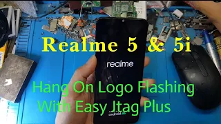 Realme 5 hang on logo solution / realme 5 flashing with Easy Jtag plus