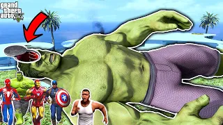 Franklin and Avengers Enter Inside HULK Head then Avengers fight EVIL HULK ARMY | GTA5 AVENGERS