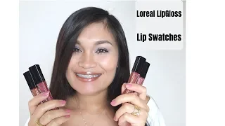 Loreal Lip Gloss | Lip Swatches