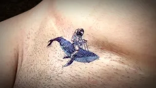 TEMPORARY TATTOO | Magic tattoo Astronaut on Whale 🚀🐋✨