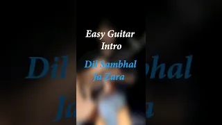 dil sambhal ja zara - fingerstyle for beginners #shorts #guitar #phirmohabbat #music #arijitsingh