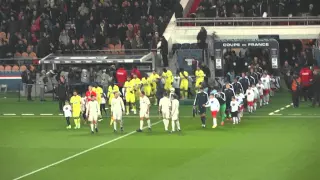 PSG / FC Nantes 11.02.2015 : 2-0 (1/8 CdF) 4/6 : Entrée des deux équipes