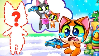 When Mom's Away Song😿 Baby Don't Cry + More Family Cartoons 😻 Purrfect Kids Songs & Nursery Rhymes