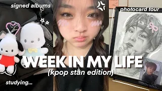 UNI VLOG🍥: kpop yap sessions, signed album unboxing, studying + week in my life ✧˖°.