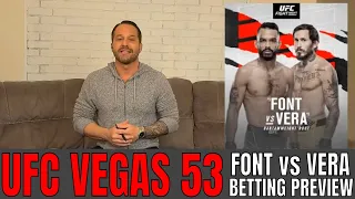 UFC Vegas 53 Betting Preview | Rob Font vs Marlon Vera Picks, Predictions and Odds