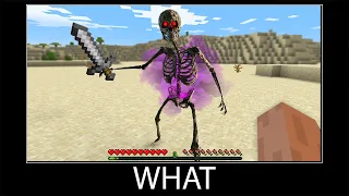 Minecraft wait what meme part 160 realistic minecraft wither skeleton