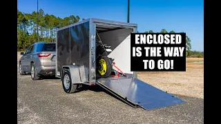 HOW I TRANSPORT MY MOTORCYCLE - Enclosed Trailer Review