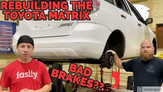 Rebuilding the Toyota Matrix - Brake Work - Part 2