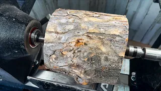 Woodturning - Spalted Apple Core