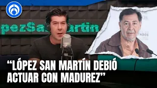 López San Martín es imprudente y torpe por decir eso a días del debate: Fernández Noroña