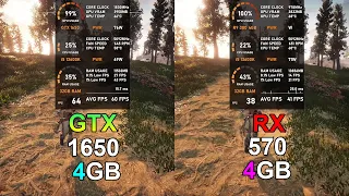 GTX 1650 vs RX 570 4GB - Test in 10 Games (Tested in 2023)