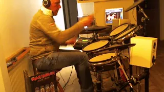 IRON MAIDEN " Aces High" cover drum Roland TD12 et Addictive Drum 2