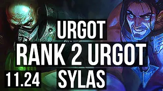 URGOT vs SYLAS (TOP) | Rank 2 Urgot, 18/4/14, Godlike | BR Challenger | 11.24