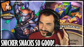 SNICKER SNACKS CAN BE SO GOOD! - Hearthstone Battlegrounds