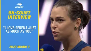 Ajla Tomljanović On-Court Interview | 2022 US Open Round 3