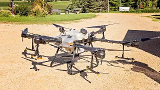 The World's Largest Crop Spraying Drone - DJI Agras T30