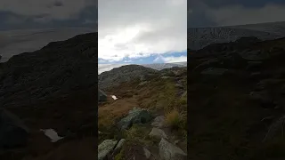 We became closer to Glacier Gletscher of  Buerbreen Reinanuten view point close to Trolltunga Norway