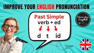 How to pronounce PAST SIMPLE - ED endings #englishpronunciation #englishgrammar #learnenglish