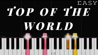 The Carpenters - Top Of The World | EASY Piano Tutorial