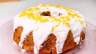 3 cups of oatmeal, 1 carrot and 2 oranges. Healthy cake, no sugar, no eggs