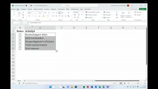 Een selectievakje gebruiken in Excel