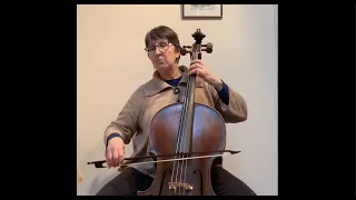 Sarah Freiberg performs "Minuet 1 & 2" from J.S. Bach's Suite No. 1 for Solo Cello in G Major