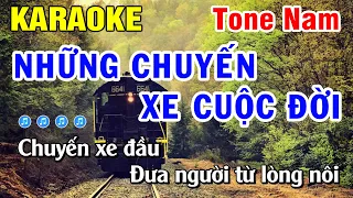 Karaoke Những Chuyến Xe Trong Cuộc Đời Nhạc Sống Tone Nam | Huỳnh Lê