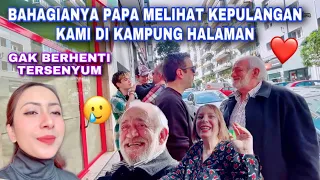 TERHARU BAHAGIA MELIHAT EKSPRESI PAPA DENGAN KEDATANGAN KAMI DI KAMPUNG HALAMAN