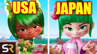 18 Animated Characters Changed In Other Countries