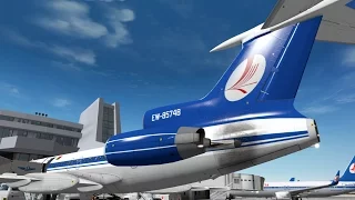 X-Plane 10 - Tupolev 154 into Minsk