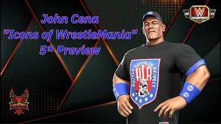 John Cena "Icons of WrestleMania" 5 Star Preview Featuring 4 Builds