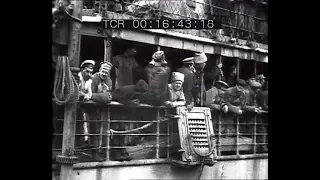 1918-1920 accueil des Russes blancs dans le port de Yalta (Crimée)