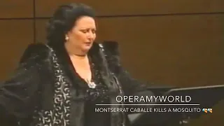 Montserrat Caballe kills a Mosquito  during a Recital (1999)